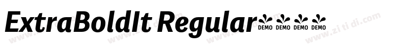 ExtraBoldIt Regular字体转换